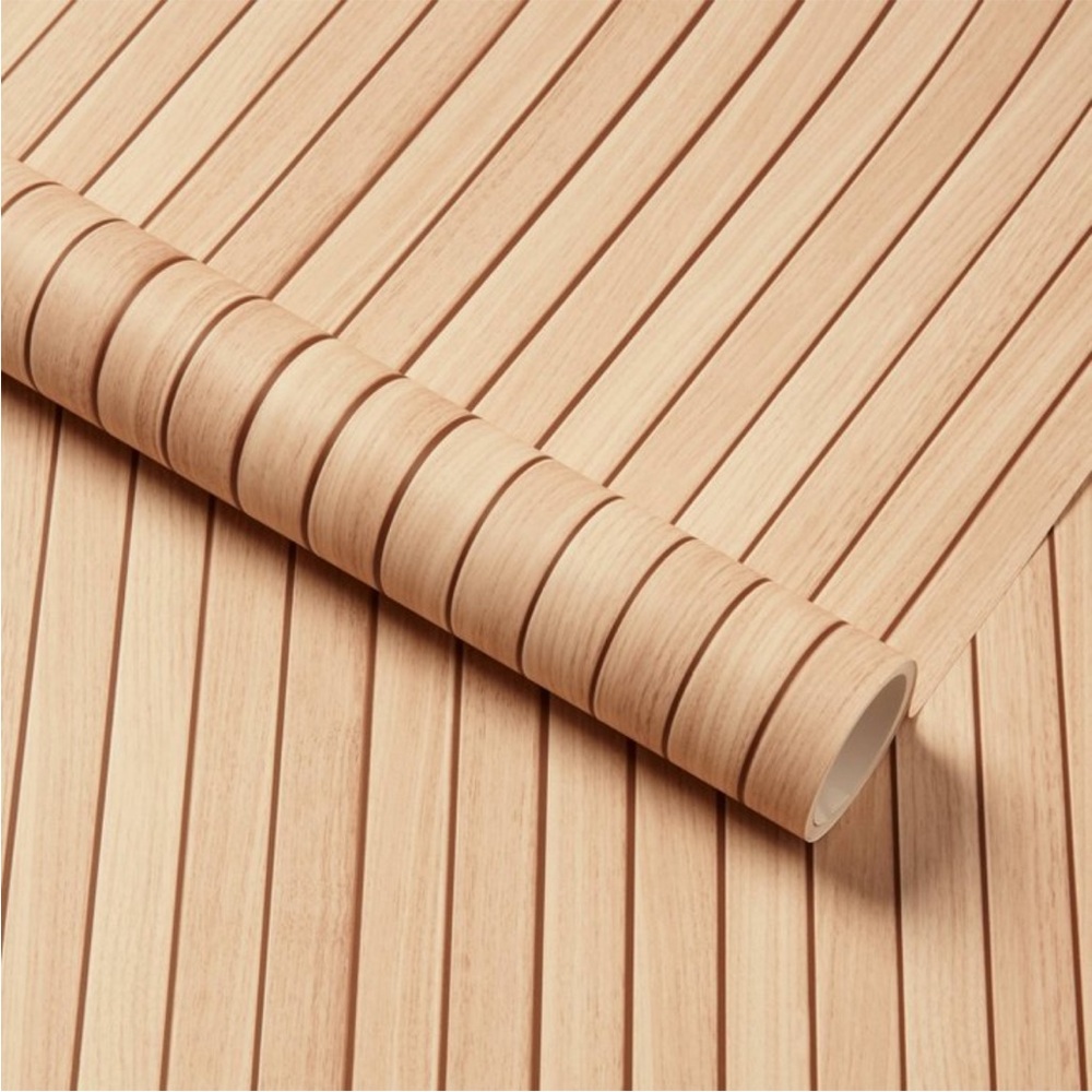 Slatted Wood Wallpaper from Threshold